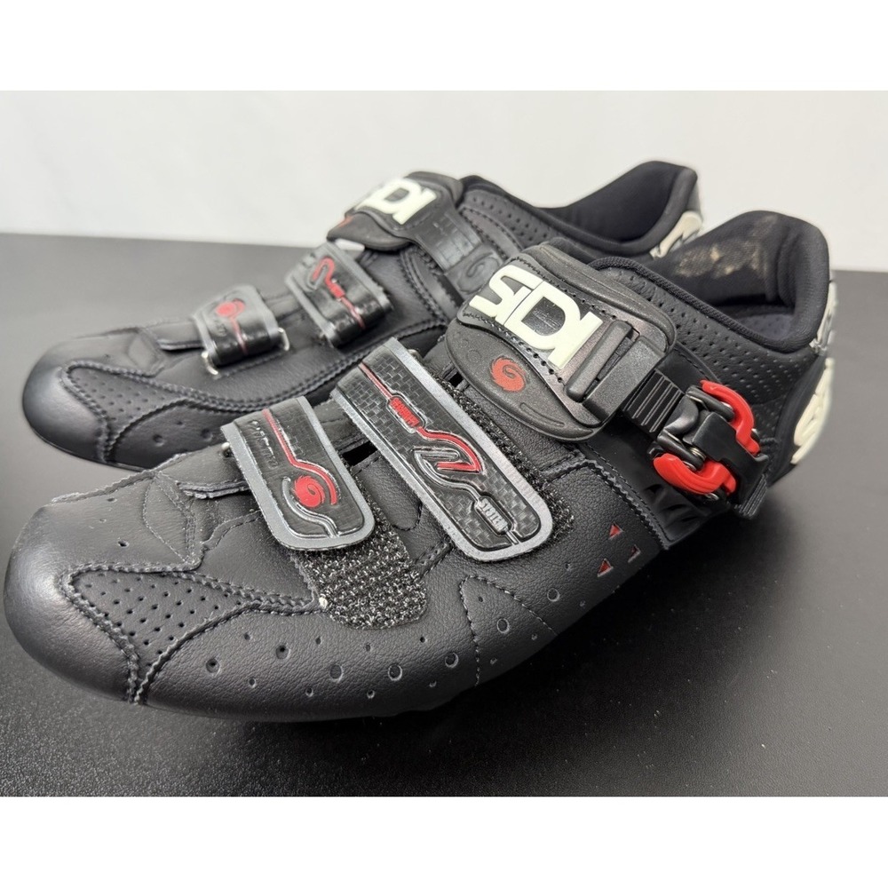 SIDI 5-PRO Cycling Black Carbon Millennium III Road Cycling Bike Shoes 43